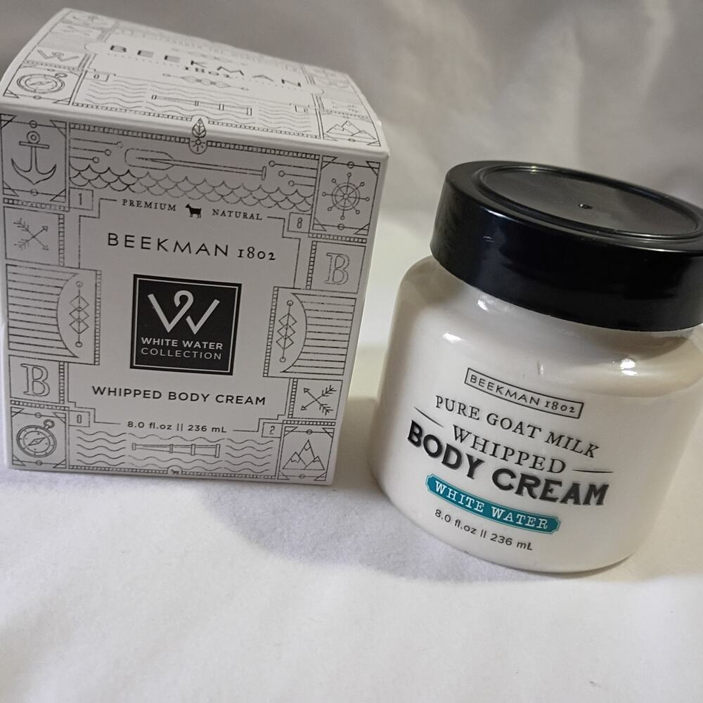 Beekman 1802 White Water Collection Whipped Body Cream 8 fl oz NIB USA Made
